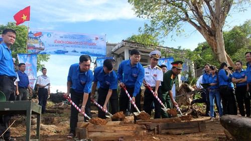 បើកការដ្ឋានសាងសង់ដងទង់ជាតិនៅកោះ Tho Chu ខេត្ត Kien Giang - ảnh 1